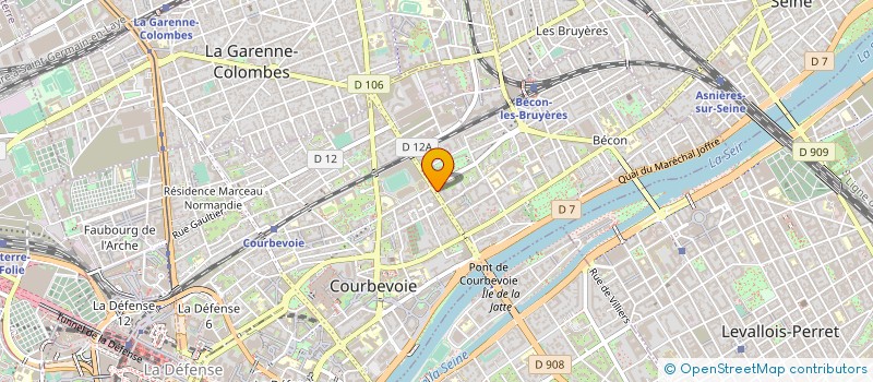 localisation de l'entreprise LE PASTA KEBAB EXPRESS à COURBEVOIE