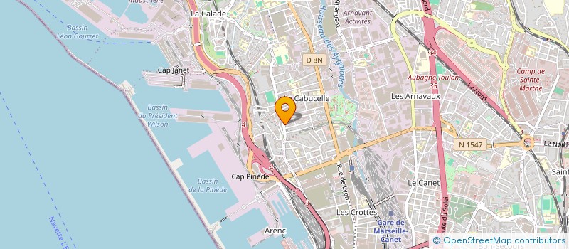 localisation de l'entreprise LE PASTA'S CAFE à MARSEILLE