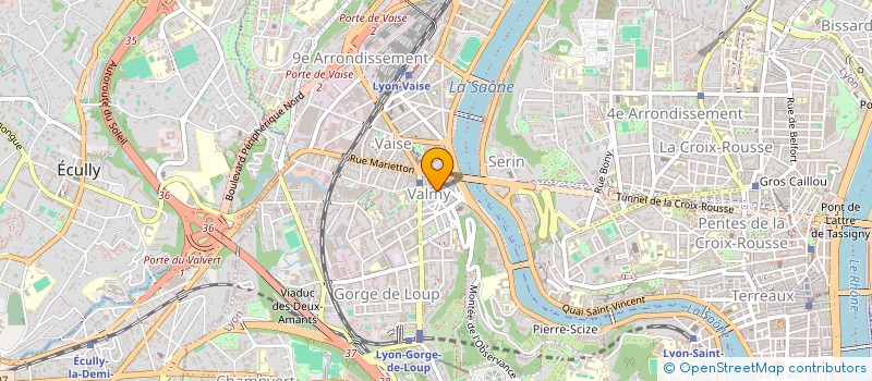 localisation de l'entreprise LE PASTEL à LYON