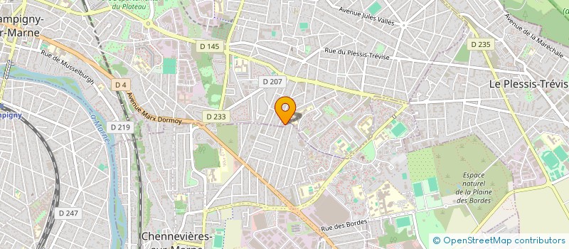 localisation de l'entreprise LE PASTIME à CHAMPIGNY-SUR-MARNE