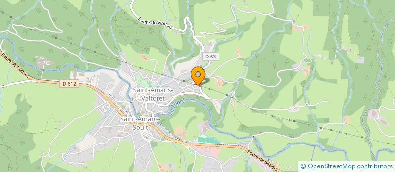 localisation de l'entreprise LE PASTURAL  SAINT-AMANS-VALTORET