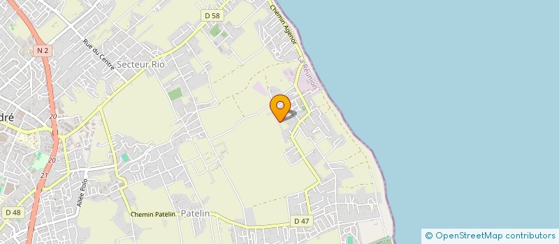 localisation de l'entreprise LE PATCHWORK  SAINT-ANDRE