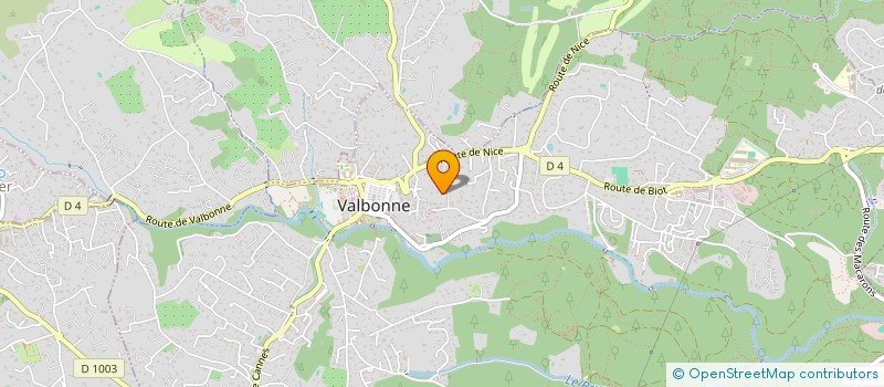 localisation de l'entreprise LE PATCHWORK A VALBONNE à VALBONNE