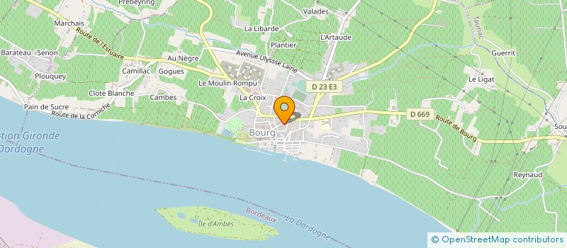 localisation de l'entreprise LE-PATCHWORK ESPACE DE COWORKING à BOURG