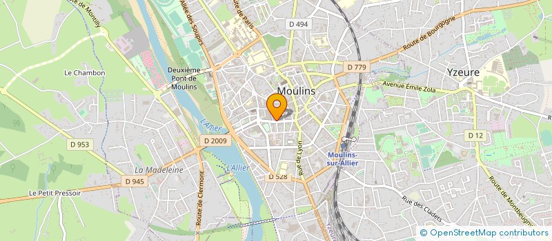 localisation de l'entreprise LE PATIO à MOULINS
