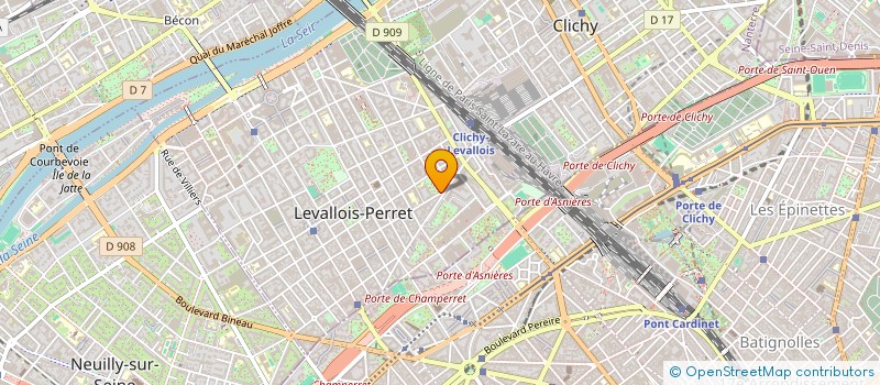 localisation de l'entreprise LE PATIO  LEVALLOIS-PERRET