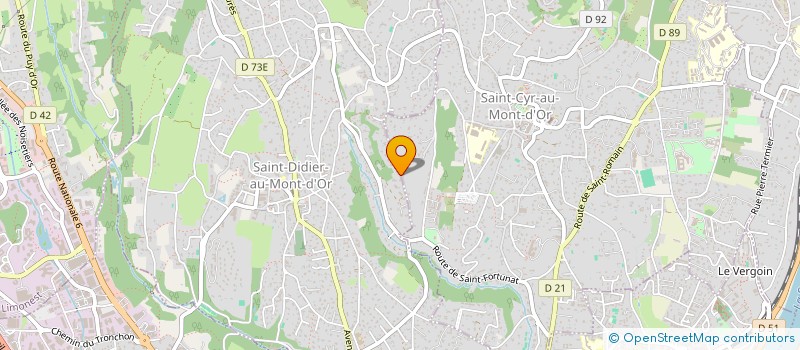 localisation de l'entreprise LE PATIO  SAINT-DIDIER-AU-MONT-D'OR
