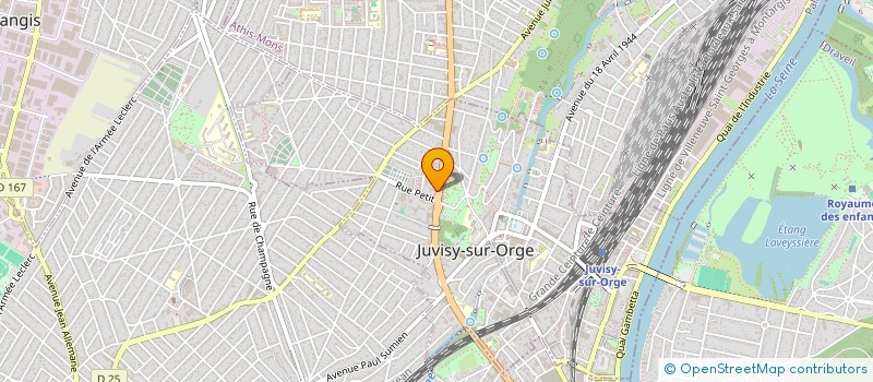 localisation de l'entreprise LE PATIO à JUVISY-SUR-ORGE