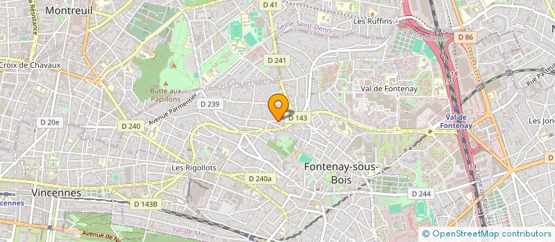 localisation de l'entreprise LE PATIO à FONTENAY-SOUS-BOIS