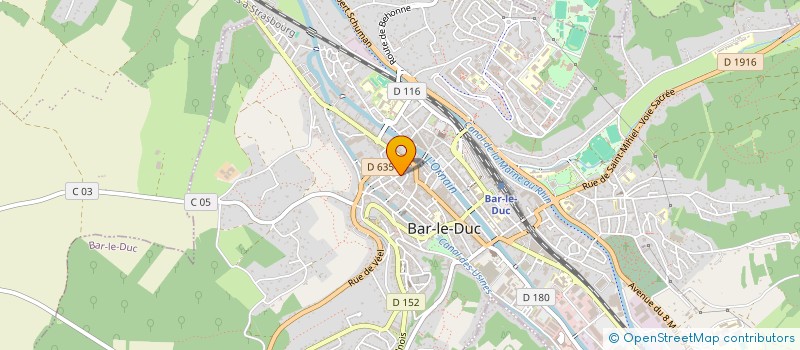 localisation de l'entreprise LE PATIO à BAR-LE-DUC