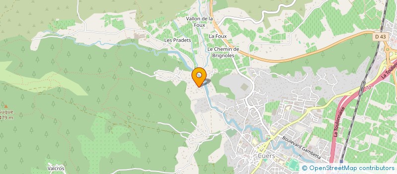 localisation de l'entreprise LE PATIO  CUERS