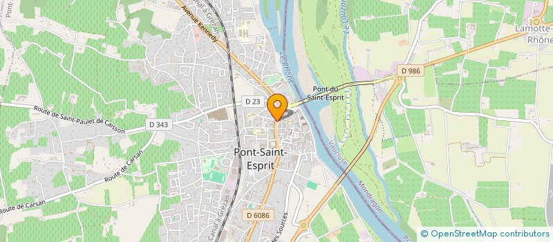 localisation de l'entreprise LE PATIO à PONT-SAINT-ESPRIT