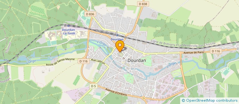localisation de l'entreprise LE PATIO BIEN ETRE ET SPA à DOURDAN