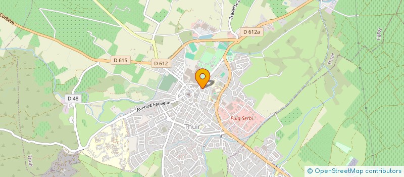 localisation de l'entreprise LE PATIO CATALAN  THUIR