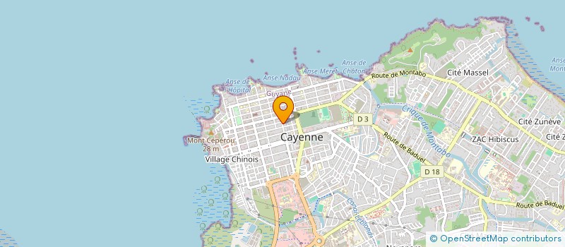 localisation de l'entreprise LE PATIO CAYENNE-CENTRE  CAYENNE