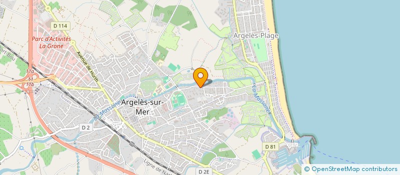 localisation de l'entreprise LE PATIO D'ARGELESSCI  ARGELES-SUR-MER