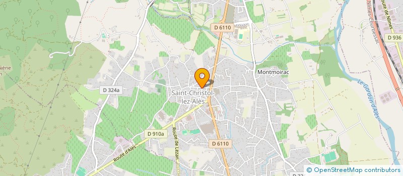 localisation de l'entreprise LE PATIO DES POTIERS  SAINT-CHRISTOL-LEZ-ALES