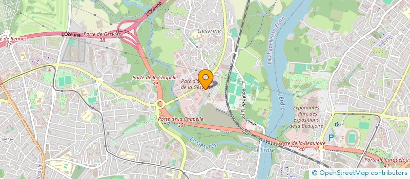 localisation de l'entreprise LE PATIO DU GESVRES à LA CHAPELLE-SUR-ERDRE