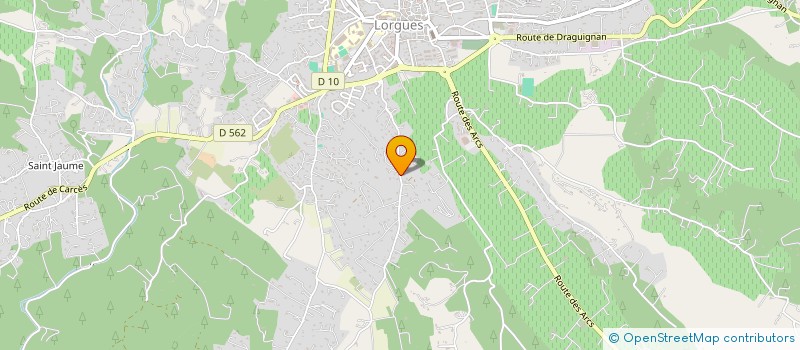 localisation de l'entreprise LE PATIO FLEURI à LORGUES