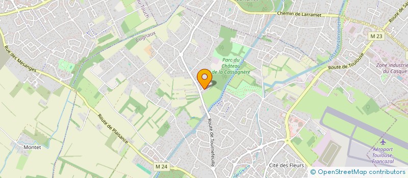 localisation de l'entreprise LE PATIO OCCITAN  CUGNAUX