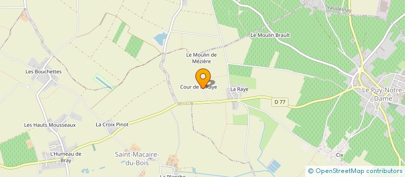 localisation de l'entreprise LE PATIS  LE PUY-NOTRE-DAME