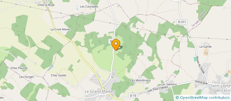 localisation de l'entreprise LE PATRIARCHE à SAINT-CLAUD