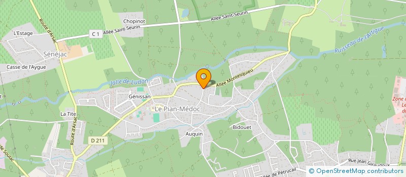 localisation de l'entreprise LE PATRICK  LE PIAN-MEDOC