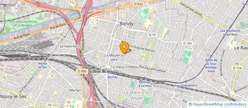 localisation de l'entreprise LE PATRIMOINE DE LA COLLINE ROUGE  BONDY