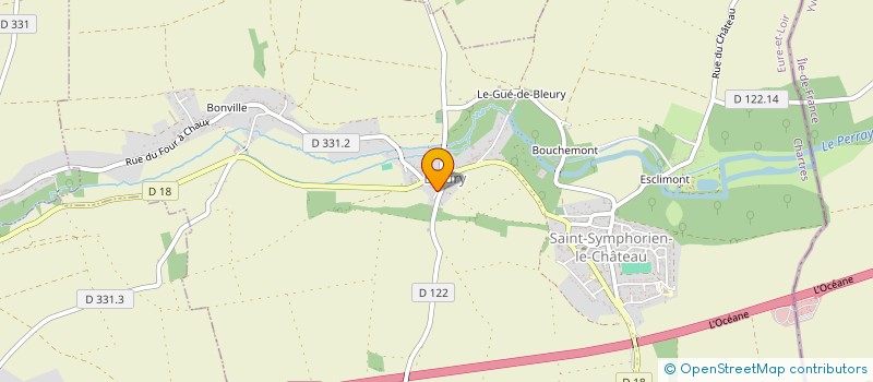 localisation de l'entreprise LE PATRIMOINE DES VALLEES à AUNEAU-BLEURY-SAINT-SYMPHORIEN