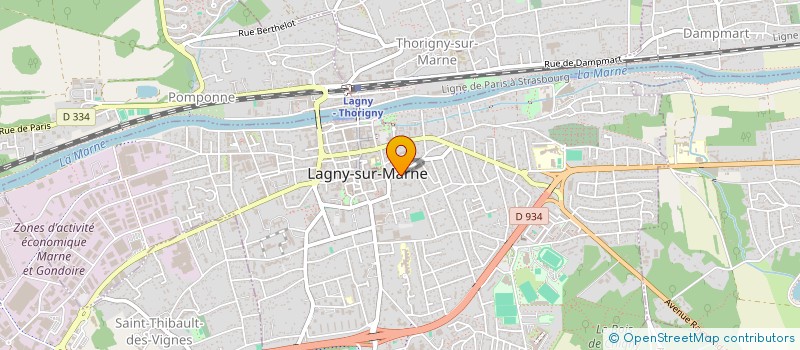 localisation de l'entreprise LE PATRO DE LA SOURCE  LAGNY-SUR-MARNE