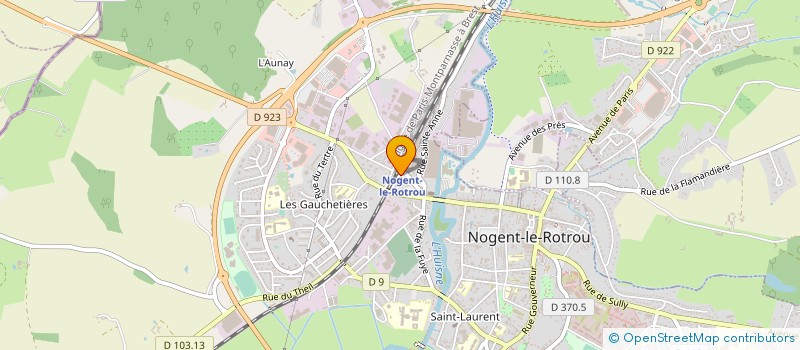 localisation de l'entreprise LE PAULINE'S BAR à NOGENT-LE-ROTROU