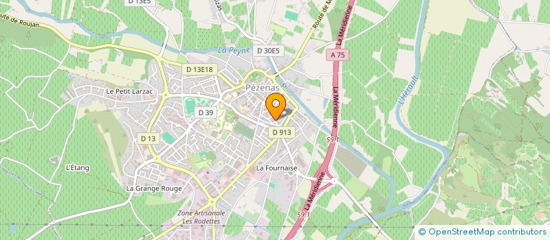 localisation de l'entreprise LE PAVE à PEZENAS