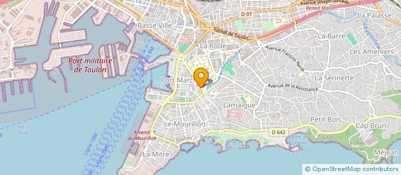 localisation de l'entreprise LE PAVE D OR TRAITEUR  TOULON