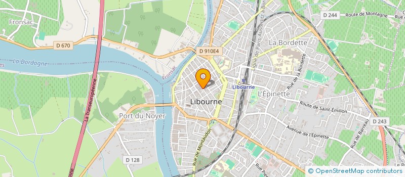 localisation de l'entreprise LE PAVE DANS LA VILLE à LIBOURNE