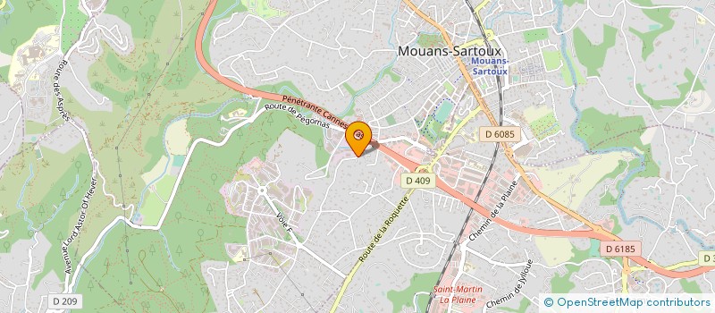 localisation de l'entreprise LE PAVILLON à MOUANS-SARTOUX