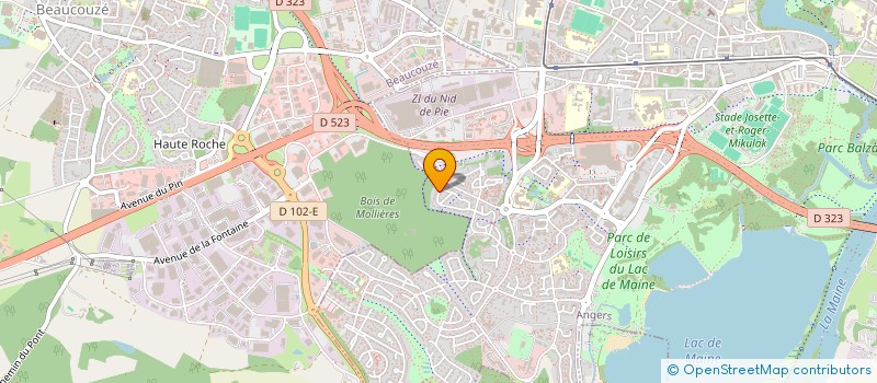 localisation de l'entreprise LE PAVILLON à ANGERS