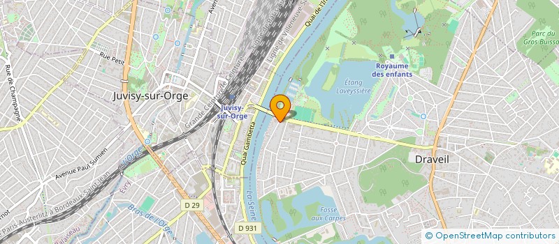 localisation de l'entreprise LE PAVILLON à DRAVEIL