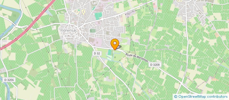 localisation de l'entreprise LE PAVILLON ARTISANALE DU SUD à FLORENSAC