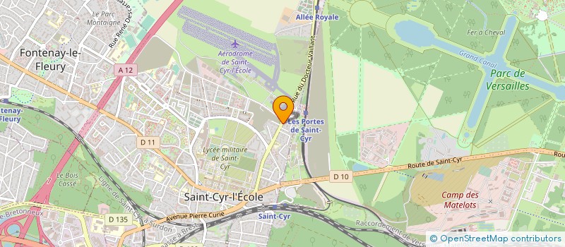 localisation de l'entreprise LE PAVILLON DE L'AERO  SAINT-CYR-L'ECOLE