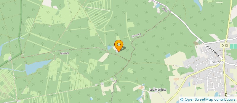 localisation de l'entreprise LE PAVILLON DE LA VARENNE  THOURY