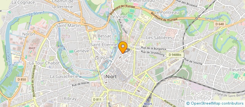 localisation de l'entreprise LE PAVILLON DE LA VENISE VERTE à NIORT