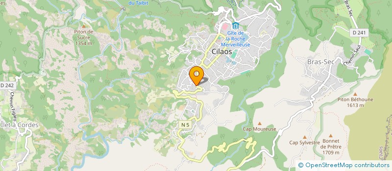 localisation de l'entreprise LE PAVILLON DES SENTIERS à CILAOS