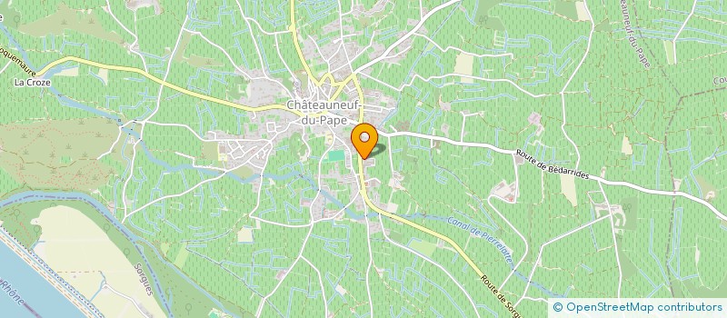 localisation de l'entreprise LE PAVILLON DESVINS  CHATEAUNEUF-DU-PAPE