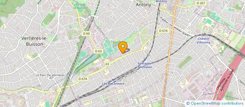 localisation de l'entreprise LE PAVILLON DU PARC HELLER à ANTONY