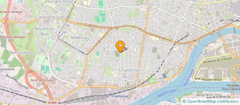localisation de l'entreprise LE PAVILLON FLEURI à NANTES