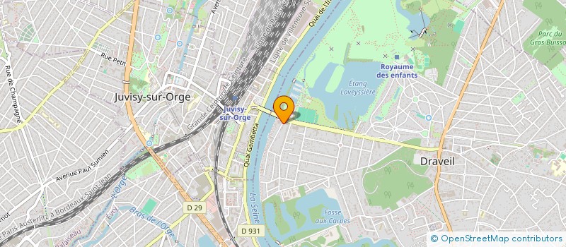 localisation de l'entreprise LE PAVILLON GIBRALTAR à DRAVEIL