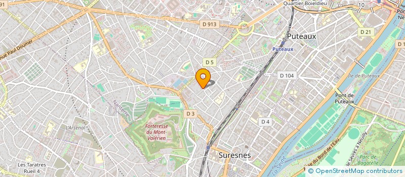 localisation de l'entreprise LE PAVILLON GOURMET à SURESNES