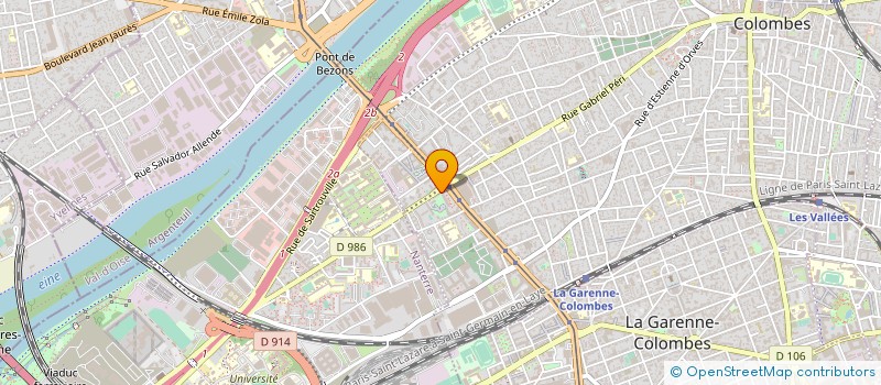 localisation de l'entreprise LE PAVILLON GOURMET à COLOMBES