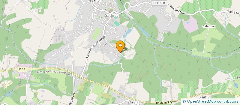 localisation de l'entreprise LE PAVILLON MARGAUT  SADIRAC