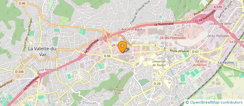 localisation de l'entreprise LE PAW à LA VALETTE-DU-VAR